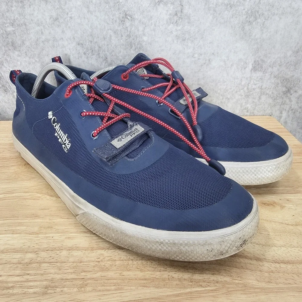 Columbia Dorado CVO PFG Fishing Shoes Mens 12 Blue Outdoor Low Top Sneakers
